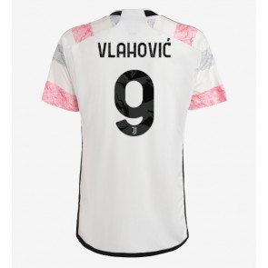 Juventus Dusan Vlahovic #9 Koszulka Wyjazdowych 2023-24 Krótki Rękaw